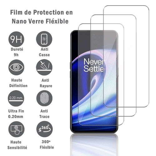 3 Films Protection D'cran En Verre Nano Flxible Pour Oneplus Ace 2v 6.74