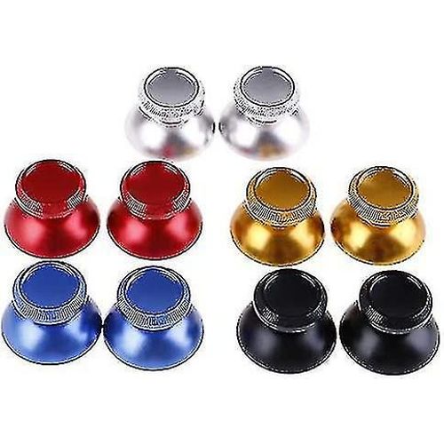 3 Paire De Casquettes De Joystick Remplacement Alliage DAluminium Mtal Champignon Cap Couvercle Analogique Pouce Grip Stick Cover Thumbstick Repair Rocker Diy Pour Xbox One Ps4 P