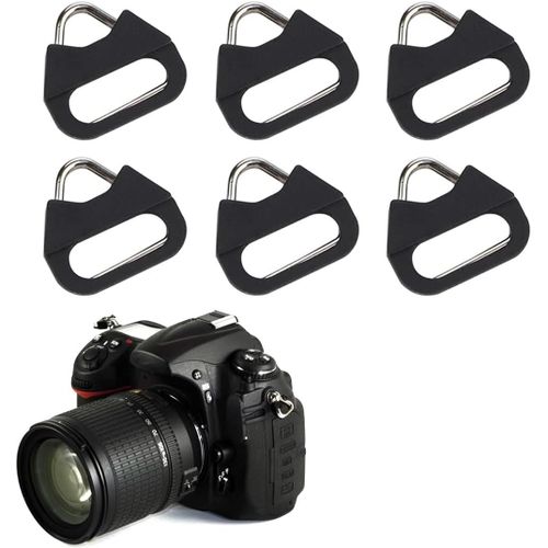3 Paires Sangle Triangle Camra,Triangle Crochet pour Camra,Camera Strap Hook for Camera,Crochet de Sangle D'appareil Photo,Camra Triangle Anneaux