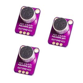 Sharplace Set DE 3 Pcs Amplificateur de Microphone à Électret Outil de Développement De CI Audio pour Arduino 