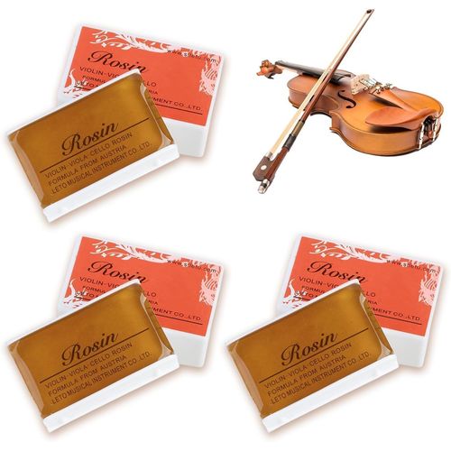 3 Pices Colophane Pour Violoncelle Colophane Violon - Colophane Naturelle Avec tui Peu De Poussire Forte Adhrence Prononciation Sensible, Convient Aux Accessoires D'instruments  Cordes Frottes