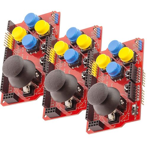 3 X Ky-023 Joystick Keypad Shield Manette Ps2 Compatible Avec Arduino Et Raspberry Pi Y Compris Un Ebook