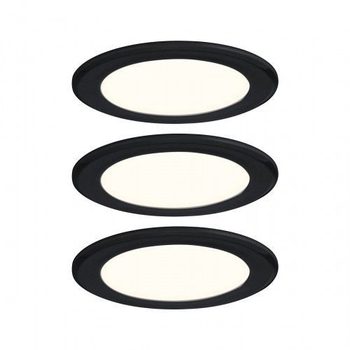3 X Spot Encastr Led 2,5 W - 4000 K - Noir - Pour clairage De Meuble Paulmann