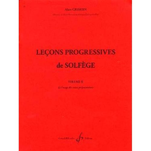 30 Lecons Progressives De Lecture De Notes Et De Solfege Vol. 2 A. Grimoin