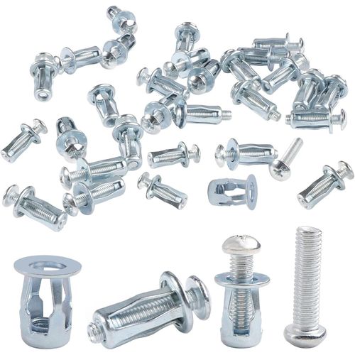 30 Pices crous Mtalliques En Forme De Ptale Jack Nuts crou D'Expansion M5 Petal Nut Type Cruciforme Chevilles D'Expansion Pour Murs Minces Portes Creuses Tle De Fer Plaques