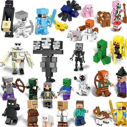 30 Pices Minecraft Mini Figurines Blocs De Construction