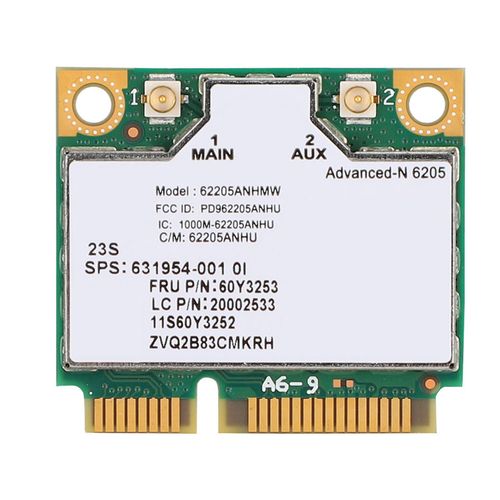 300 Mbps pour la carte rseau Intel Wireless-N 6205 Mini PCI-E pour ordinateur portable Thinkpad