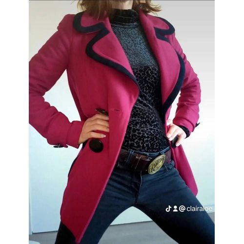 Veste Blazer Vintage Marque River Island Fushia Taille 34
