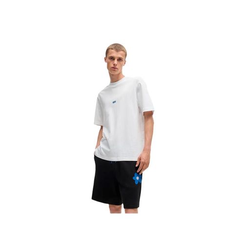 T Shirt Boss Jersey Logo Homme Blanc