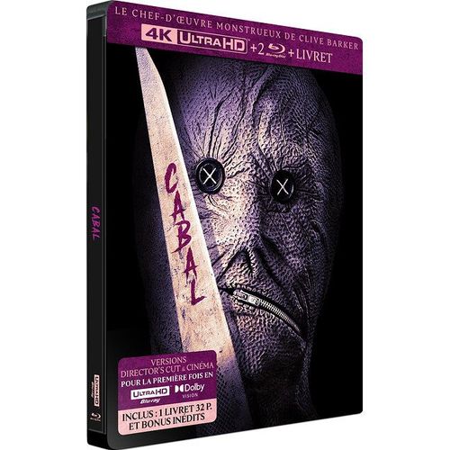 Cabal (Nightbreed) - 4k Ultra Hd + 2 Blu-Ray + Livret - Version Director's Cut Et Cinéma - Steelbook Limité