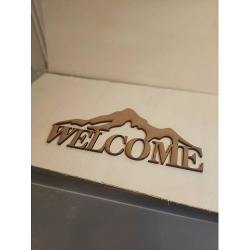 Welcome en bois montagne