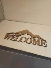 Welcome en bois montagne