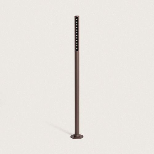 Balise Extérieure Led 9w Sur Pied 80cm En Saillie Aidan Rouille