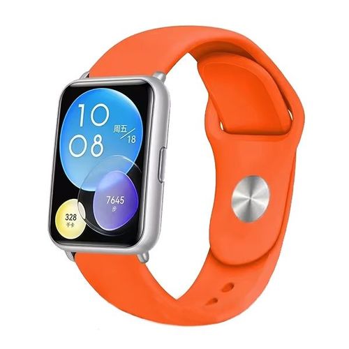 Bracelet En Silicone Lisse Phonecare Pour Huawei Watch Fit Special Edition - Orange