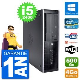 PC HP 8200 Elite SFF Intel i5-2400 RAM 4Go Disque Dur 500Go Windows 10 Wifi