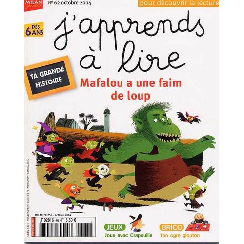 J'apprends À Lire  N° 62 : Mafalou A Une Faim De Loup