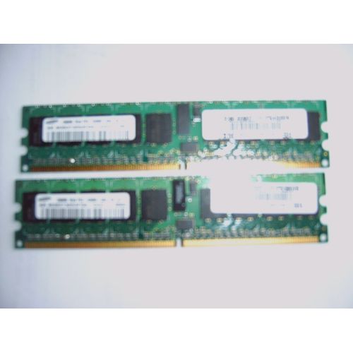 Samsung - Mémoire DDR2 - 512 Mo (2x256) - DIMM 240 broches - 400Mhz - PC2 3200.