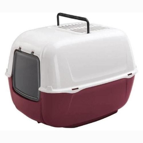Maison De Toilette - Bac A Litiere Pour Chat Prima - Plastique - Filtre A Charbon A Actif Anti Odeur - Ferplast