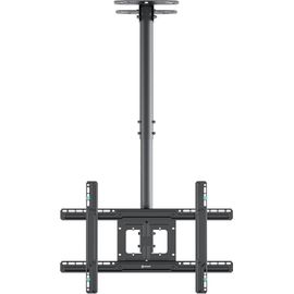 Support TV Plafond Long pour 32-80 Pouces TV, Bras Articule TV Plafond Poids de 68 kg - Support Television Plafond VESA 100x100-600x400/Coulissante Support TV Inclinable Pivotant N2L-B Noir