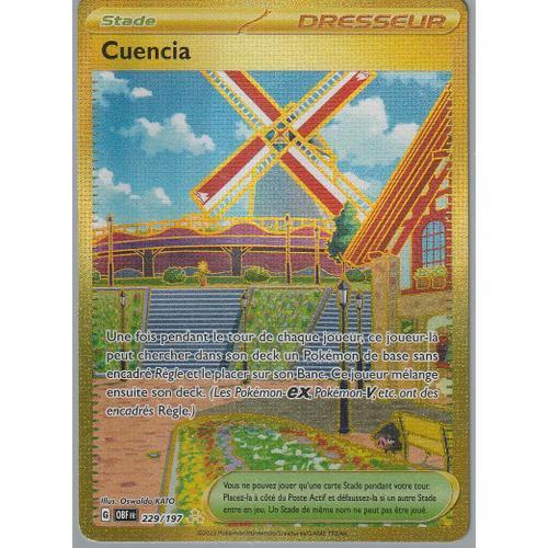 Carte Pokémon - Cuencia - 229/197 Secrète-Rare Gold - Ev3 Flammes Obsidiennes