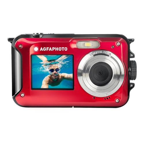 Appareil photo Compact AgfaPhoto Realishot WP8000 Rouge compact - 8.0 MP / 24.0 MP (interpolé) - 2.7K - sous-marin jusqu'à 3 m - rouge