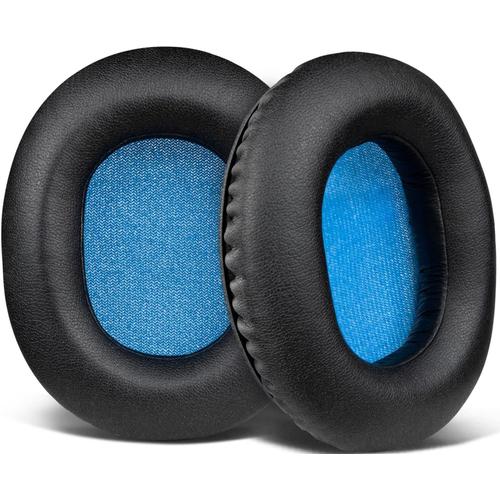 Cuir Protéiné Mousse Coussin Coussinets pour Sennheiser HD6 Mix/HD7 DJ/HD8 DJ Casque avec Mousse d'isolation phonique Haute densité