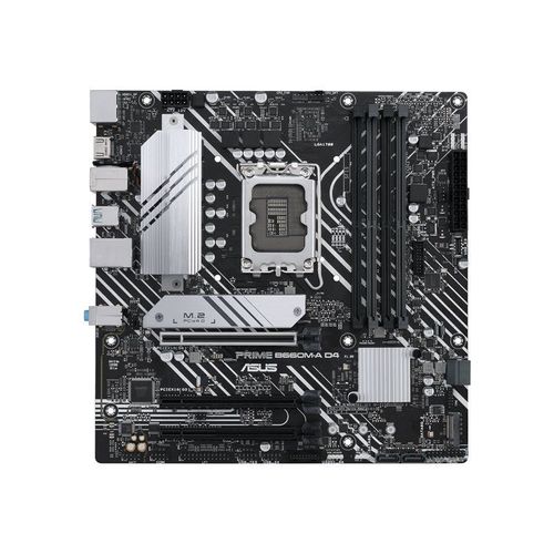 ASUS PRIME B660M-A D4-CSM - Carte-mère - micro ATX - Socket LGA1700 - B660 Chipset - USB 3.2 Gen 1, USB 3.2 Gen 2, USB-C 3.2 Gen 1 - Gigabit LAN - carte graphique embarquée (unité centrale...