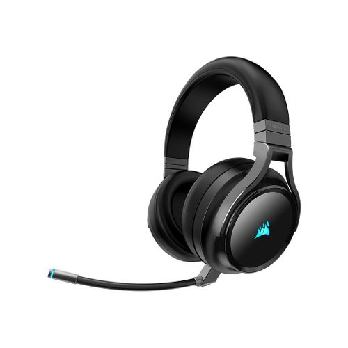 CORSAIR Gaming VIRTUOSO RGB - Micro-casque - circum-aural - 2,4 GHz - sans fil - USB, jack 3,5mm - carbone