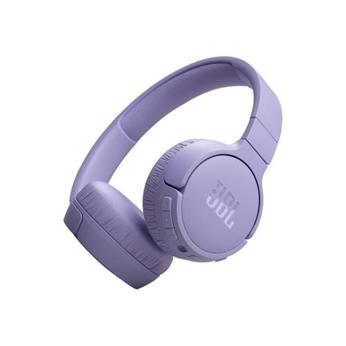 JBL TUNE 670NC - Écouteurs avec micro - sur l'oreille - Bluetooth - sans fil, filaire - Suppresseur de bruit actif - jack 3,5mm - violet