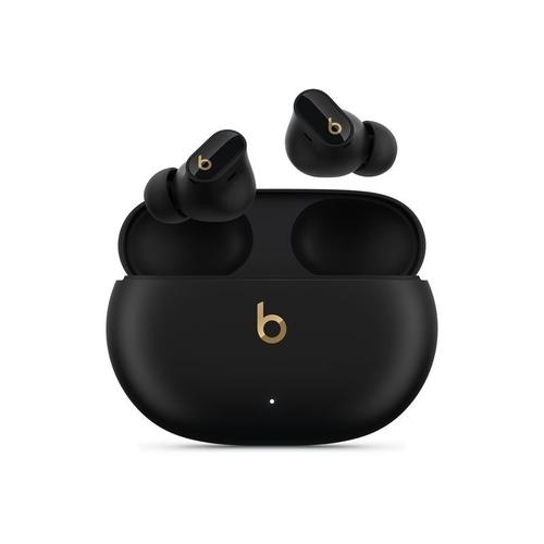 Beats Studio Buds + - Écouteurs sans fil avec micro - intra-auriculaire - Bluetooth - Suppresseur de bruit actif - Noir/or
