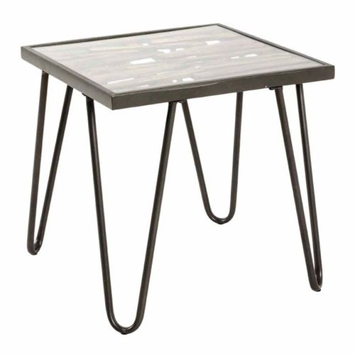 Paris Prix - Table D'appoint Déco "Nepal" 50cm Naturel