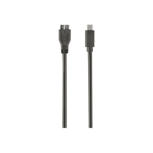 Gembird CCP-USB3-MBMCM-1M - Câble USB - Micro-USB de type B (M) pour 24 pin USB-C (M) - USB 3.1 Gen 2 - 1.5 A - 1 m - moulé - noir