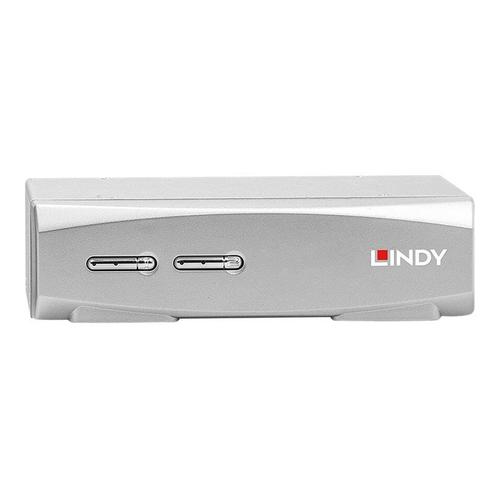 Lindy - Commutateur écran-clavier-souris/audio - 2 x KVM / audio - 1 utilisateur local - de bureau