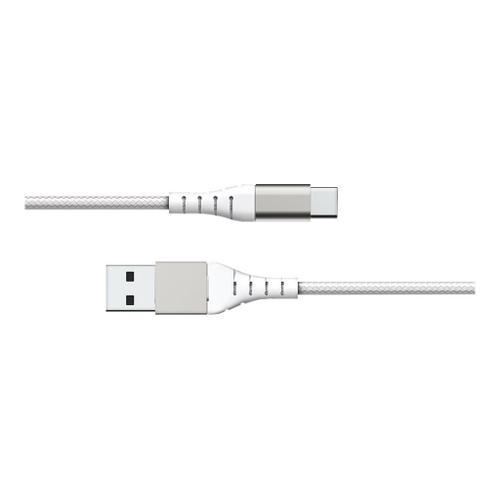 Force Power Lite - Câble USB - 24 pin USB-C (M) pour USB (M) - 3 A - 1.2 m - câble renforcé, plastique recyclé à 100 % - blanc