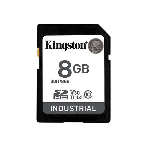 Kingston Industrial - Carte mémoire flash - 8 Go - A1 / Video Class V30 / UHS-I U3 / Class10 - microSDHC UHS-I