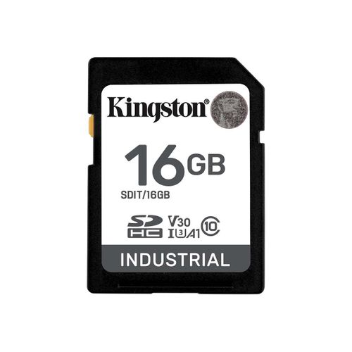 Kingston Industrial - Carte mémoire flash - 16 Go - A1 / Video Class V30 / UHS-I U3 / Class10 - microSDHC UHS-I