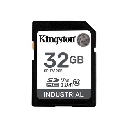 Kingston Industrial - Carte mémoire flash - 32 Go - A1 / Video Class V30 / UHS-I U3 / Class10 - microSDHC UHS-I