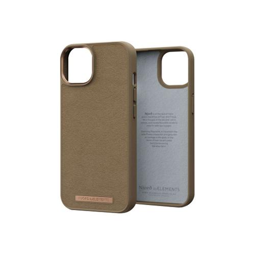 Njorð Byelements Suede Comfort+ - Coque De Protection Pour Téléphone Portable - Compatibilité Avec Magsafe - Suède, 100 % De Plastique Recyclé - Fauve - Pour Apple Iphone 14 Pro Max