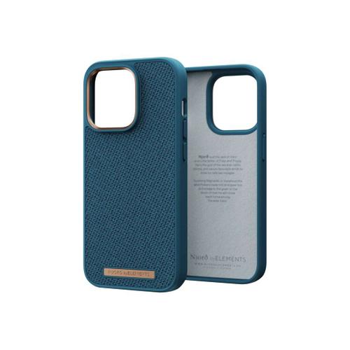 Njorð Byelements - Coque De Protection Pour Téléphone Portable - Compatibilité Avec Magsafe - Tissu, Polyester Recyclé - Bleu Océan - Pour Apple Iphone 14 Pro Max