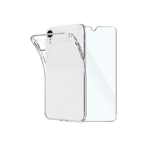 Jaym - Pack Complet - Coque De Protection Pour Téléphone Portable - Polyuréthanne Thermoplastique (Tpu), Verre Trempé 2,5d (9h) - Transparent - Pour Apple Iphone 14 Plus