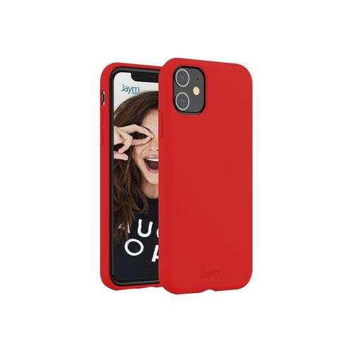 Jaym Classic - Coque De Protection Pour Téléphone Portable - Microfibre - Compatibilité Avec Magsafe - Silicone De Qualité Supérieure - Rouge - Pour Apple Iphone 13