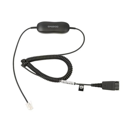 Jabra Gn1200 Cc - Câble Pour Casque Micro - Déconnexion Rapide Prise Pour Rj-9 Mâle - 2 M - Pour Jabra Gn 2100, Gn 2200, Gn 2250