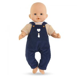 Mes Vêtements De Poupons Corolle Bb36 T-Shirt + Salopette Marine