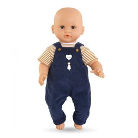 Mes Vêtements De Poupons Corolle Bb30 T-Shirt + Salopette Marine