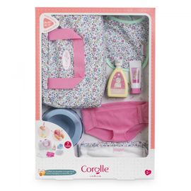 Mes Accessoires Poupons Corolle Bb36 Coffret Accessoires À Langer Floral