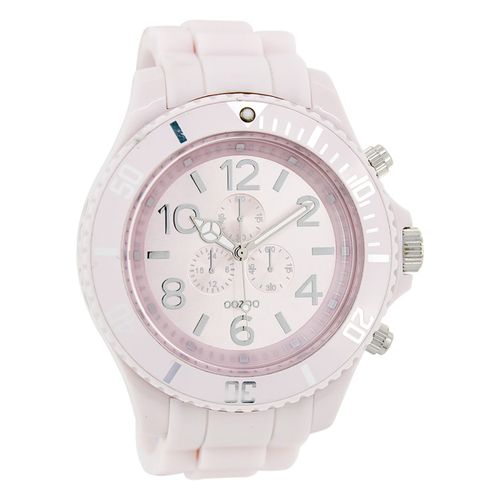 Montre Pour Homme Oozoo Timepieces Analogique Silicone Rose Uoc4823a