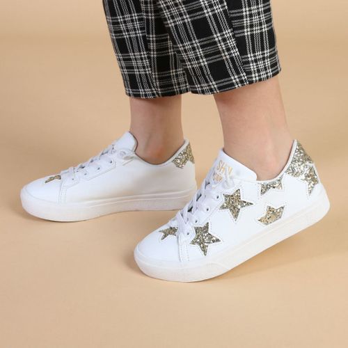 Baskets Fille Blanche Shone Taille 35