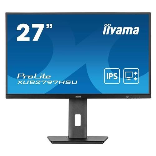 iiyama ProLite XUB2797HSU-B2 - Écran LED - 27" - 1920 x 1080 Full HD (1080p) @ 100 Hz - IPS - 300 cd/m² - 1000:1 - 1 ms - HDMI, DisplayPort - haut-parleurs - noir, mat