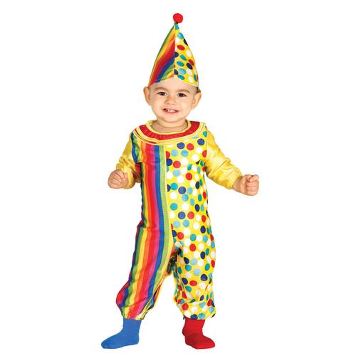 Déguisement Combinaison Clown Bébé - Taille: 24 - 36 Mois