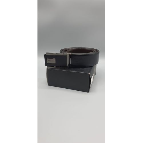 Ceinture Cuir Noir Homme Azzaro Taille 110 Cm